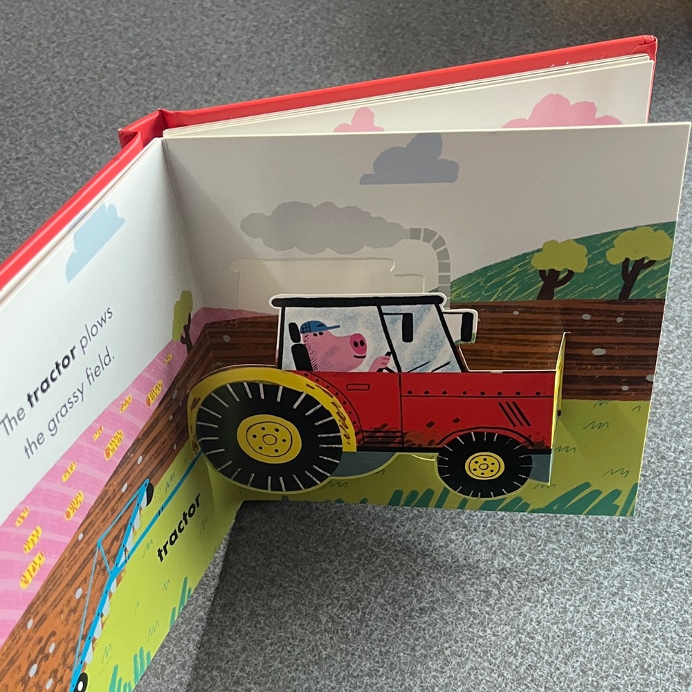 Let's Dig! Pop-Up Vehicles Book - Red - Picture 6 of 10